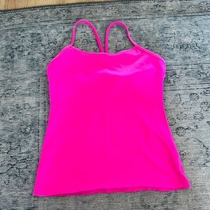 size 6 lululemon running shorts with built in briefs and zip back pocket